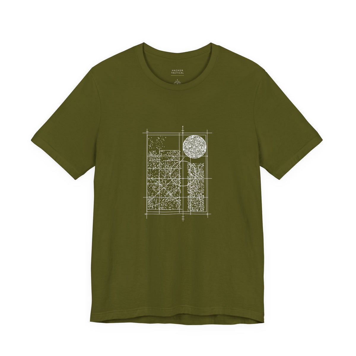 Hacker Tactical Grid Tee — Olive