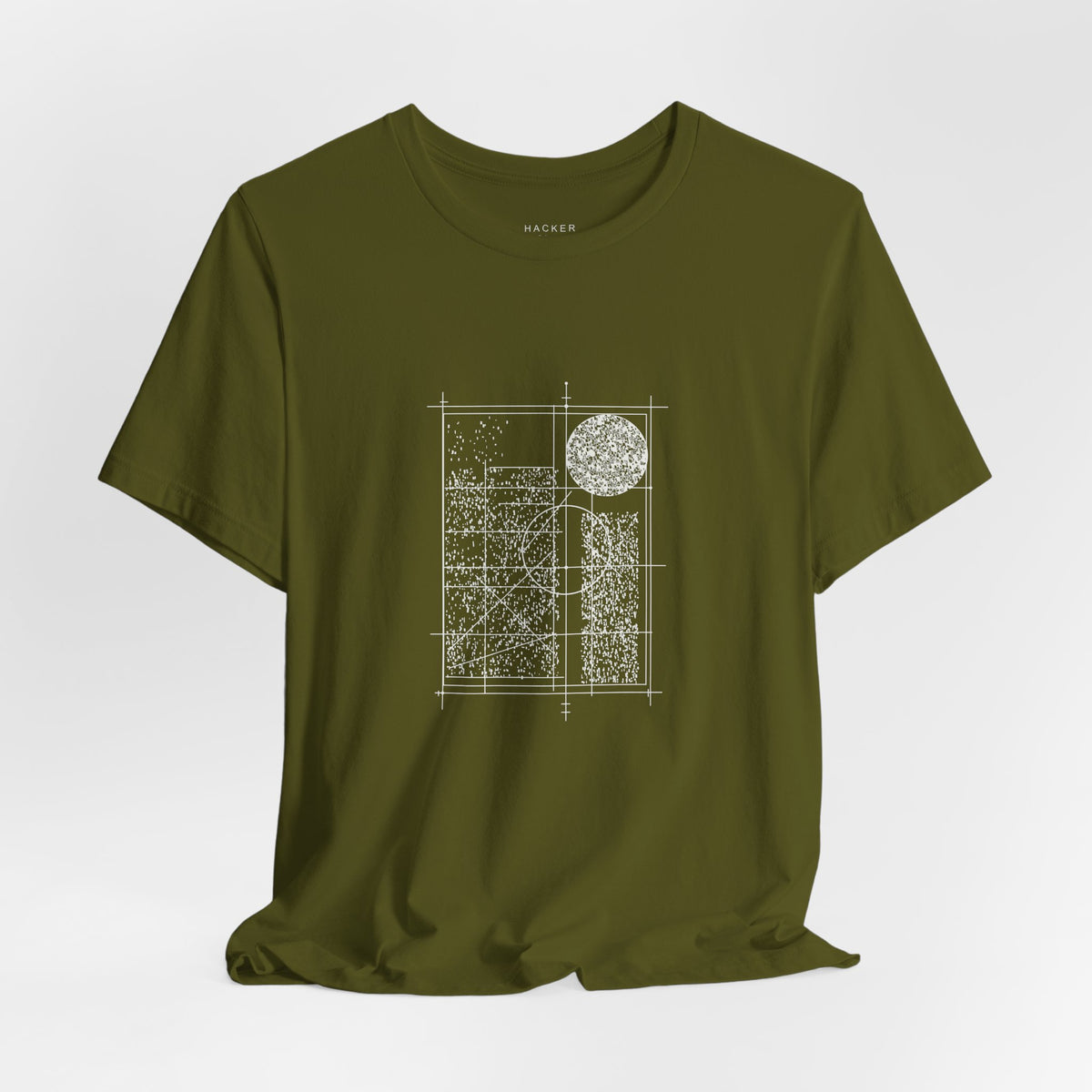 Hacker Tactical Grid Tee — Olive